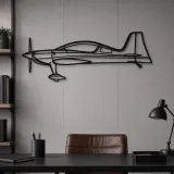 Insegna in metallo silhouette aereo Gamebird GB1, Silhouette aereo in metallo, Decorazione da parete aviatore