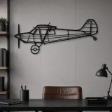 Silhouette d'avion Husky A-1C en métal, Décoration murale aéronautique