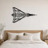 Silhouette en métal d'avion CF-105 Arrow Top, Décoration murale en métal, Décor aéronautique, Cadeau pour aviateur