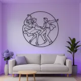 Rock and Roll Dance Metal Wall Art | Couple Dance Wall Decor