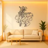 Samba Carnival Pose Metal Wall Art | Dance Silhouette Wall Decor