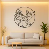 Rock and Roll Dance Metal Wall Art | Couple Dance Wall Decor