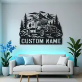 Personalized Mountain Rescue Ambulance Metal Wall Art