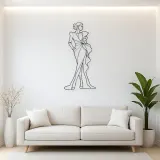 Couture Sleeve Model Metal Wall Art | Fashion Figure Wall Decor