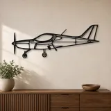 Silhouette d'avion Bristell en métal, Décoration murale en métal, Décor aéronautique, Décor d'aviation