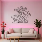 Quickstep Motion Metal Wall Art | Couple Dance Wall Decor