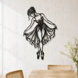Ballet Reverence Metal Wall Art | Movement Silhouette Decor - lifestyle view 4