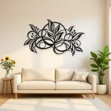 Botanical Abstract Fusion Metal Wall Art | Modern Abstract Metal Decor
