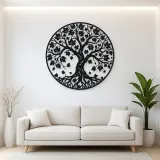 Autumn Leaf Tree Metal Wall Art | Botanical Metal Wall Decor