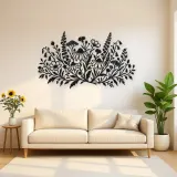 Wildflower Meadow Metal Wall Art | Botanical Metal Wall Decor