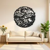 Wolf Moon Arc Metal Wall Art | Celestial Boho Wall Decor