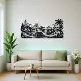 Van Life Coast Metal Wall Art | Travel and City Wall Decor