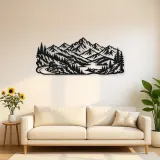 Mountain Road Journey Metal Wall Art | Travel and City Wall Decor