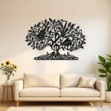 Music Note Tree Metal Wall Art | Music Room Wall Decor