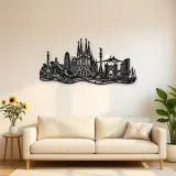 Barcelona Architecture Metal Wall Art | Travel and City Wall Decor