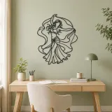 Belly Dance Silhouette Metal Wall Art | Dance Silhouette Wall Decor - lifestyle view 4