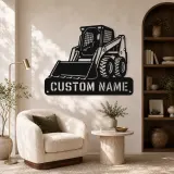 Personalized Skid Steer Loader Front Bucket Metal Wall Art - lifestyle view 5
