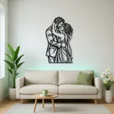 Anniversary Embrace Metal Wall Art | Romantic Couple Decor