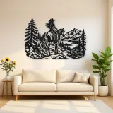 Rider on Trail Metal Wall Art | Equestrian Wall Decor