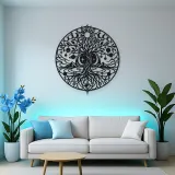 Constellation Tree Metal Wall Art | Botanical Metal Wall Decor