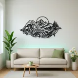 Ocean Mountain Fusion Metal Wall Art | Coastal and Nautical Wall Decor