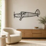 24R Argus III UC61K Airplane Silhouette Metal Wall Art, Metal Aircraft Silhouette, Aviation Wall Decor, Aviator Decor - lifestyle view 5