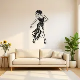 Tango Solo Figure Metal Wall Art | Movement Silhouette Decor