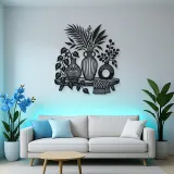 Boho Vase Trio Metal Wall Art | Cozy Home Metal Decor