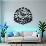 Desert Moon Arc Metal Wall Art | Nature Silhouette Decor