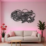 Sea Turtle Current Metal Wall Art | Coastal and Nautical Wall Decor