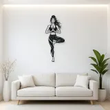Tree Pose Balance Metal Wall Art | Movement Silhouette Decor