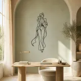 Runway Power Pose Metal Wall Art | Fashion Figure Wall Decor - lifestyle view 4