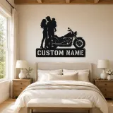 Personalized Cruiser Family with Child Metal Wall Art - lifestyle view 2