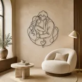 Holding Face Lovers Metal Wall Art | Romantic Couple Decor - lifestyle view 5