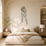 Fashion Boots Pose Metal Wall Art | Fashion Figure Wall Decor - lifestyle view 2