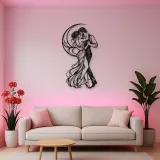 Moonlit Slow Dance Metal Wall Art | Movement Silhouette Decor