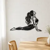 Cobra Pose Flow Metal Wall Art | Movement Silhouette Decor - lifestyle view 4