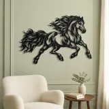 Running Stallion Metal Wall Art | Equestrian Wall Decor - lifestyle view 2