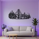 San Francisco Bridge Metal Wall Art | Travel and City Wall Decor