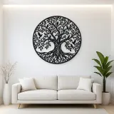 Tree with Birds Metal Wall Art | Wildlife Silhouette Decor