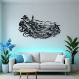 Rocky Coastal Cliffs Metal Wall Art | Coastal and Nautical Wall Decor