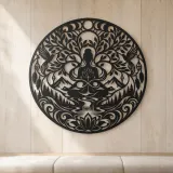 Infinite Peace Flow Metal Wall Art | Spiritual Boho Metal Decor - lifestyle view 5