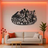 Dancing Couple Music Metal Wall Art | Romantic Couple Decor