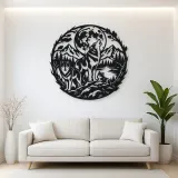 Wolf Moon Arc Metal Wall Art | Celestial Boho Wall Decor