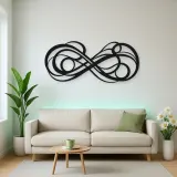 Infinite Flow Loop Metal Wall Art | Modern Abstract Metal Decor