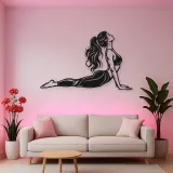 Cobra Pose Flow Metal Wall Art | Movement Silhouette Decor