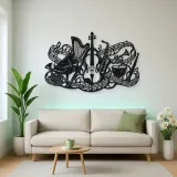 Orchestra Instrument Fusion Metal Wall Art | Music Room Wall Decor