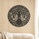 Seven Chakra Tree Metal Wall Art | Botanical Metal Wall Decor - lifestyle view 5