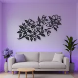 Botanical Woman Hand Metal Wall Art | Minimalist Woman Line Art