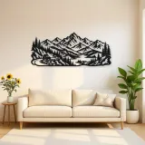 Mountain Road Journey Metal Wall Art | Travel and City Wall Decor